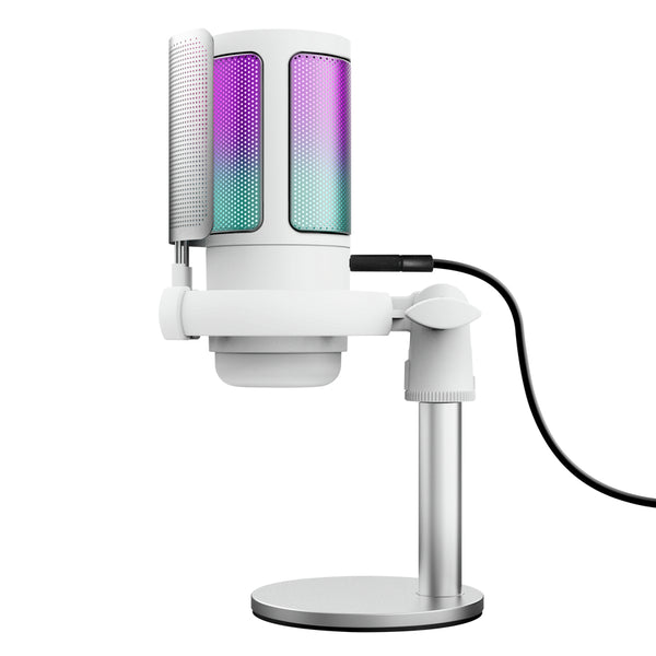 Trust GXT 238W Auron Gris, Blanc Microphone de podcast