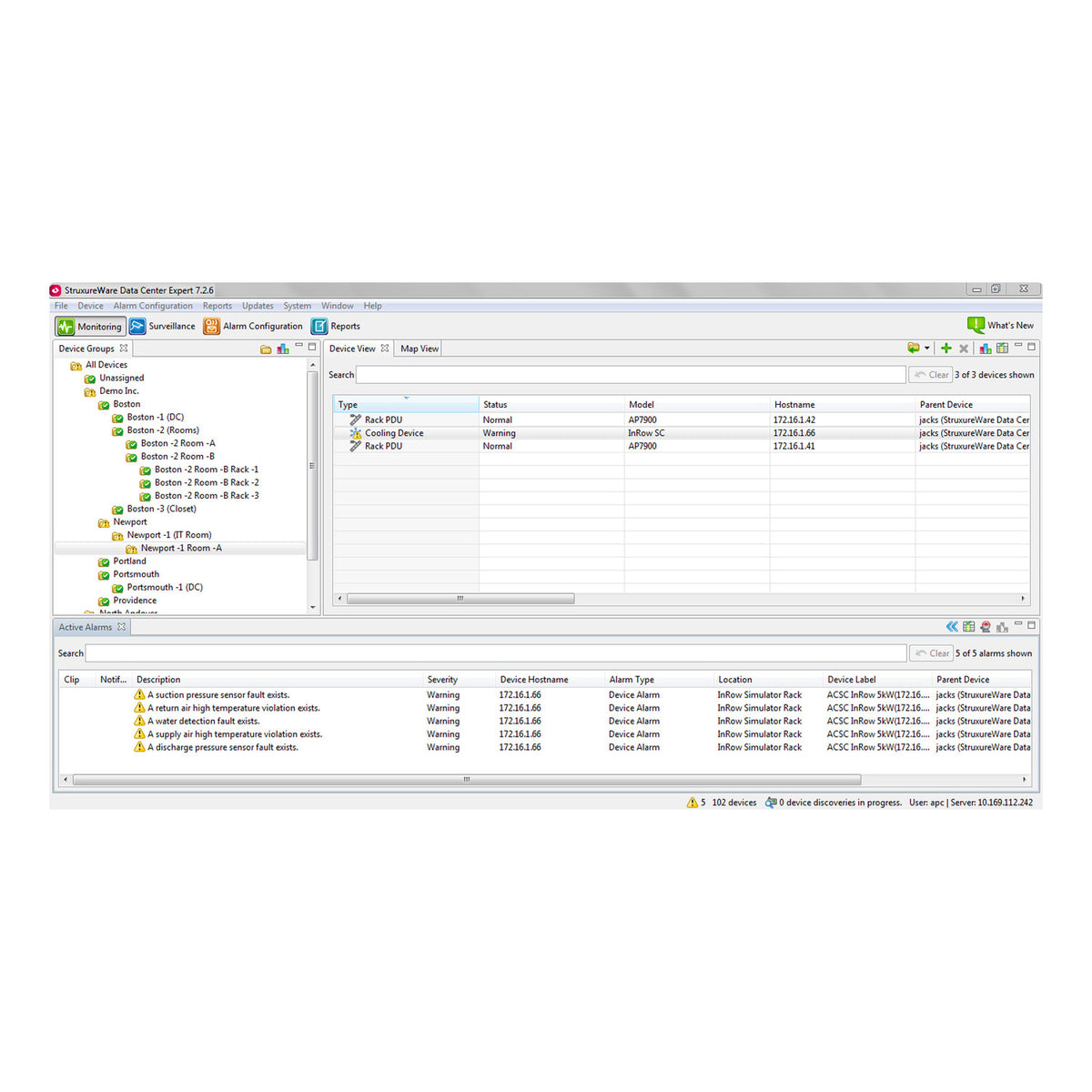 APC StruxureWare Data Center Expert 1 Jahr Standard-Software-Support-Wartungsvertrag