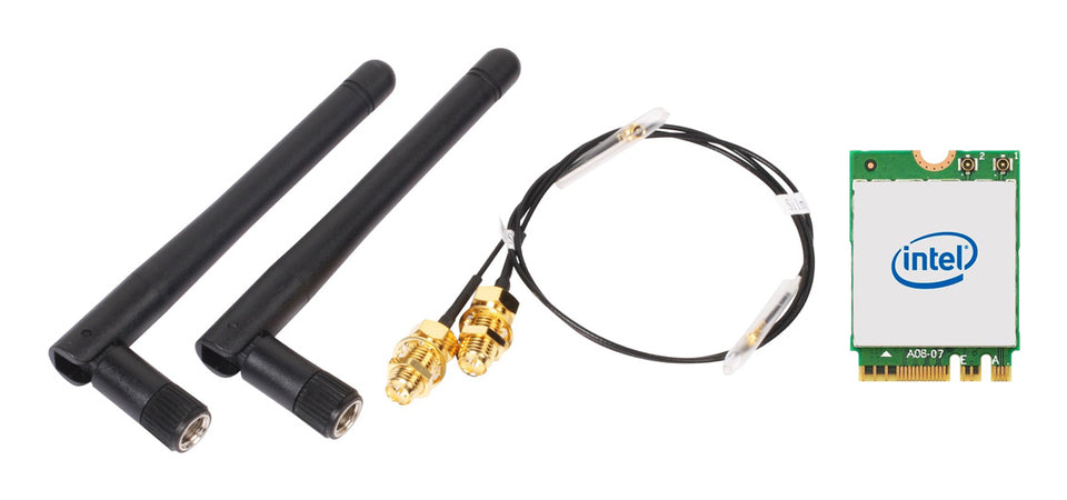 Shuttle WLN-M12 - Intel WLAN-AX210/Bluetooth Combo Kit with M.2 card, cables and ext. antennas for Slim PCs