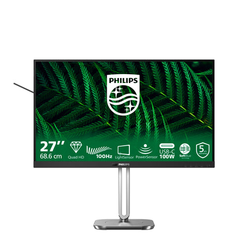 Philips 5000 series 27B2G5601/00 Computerbildschirm 68,6 cm (27") 2560 x 1440 Pixel Quad HD LCD Schwarz