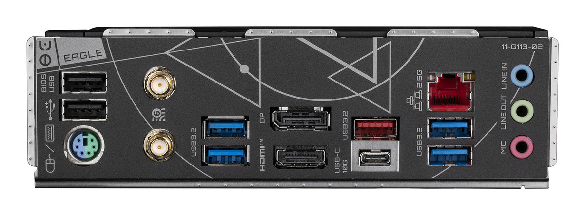 GIGABYTE Z790 EAGLE AX Motherboard - Unterstützt Intel Core 14. Generation CPUs, 12+1+1 Phasen Digital VRM, bis zu 7600MHz DDR5 (OC), 3xPCIe 4.0 M.2, Wi-Fi 6E, 2.5GbE LAN, USB 3.2 Gen 2