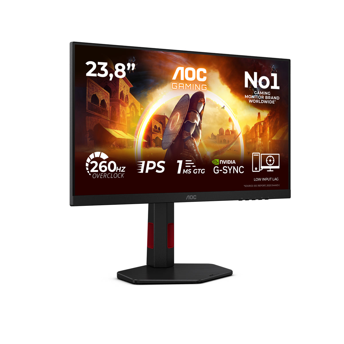 AOC G4 24G4ZR Computerbildschirm 60,5 cm (23.8") 1920 x 1080 Pixel Full HD LED Schwarz, Rot