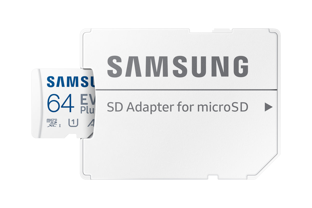 Samsung EVO Plus microSD-Speicherkarte (2024) (inkl. SD Adapter) - 64 GB
