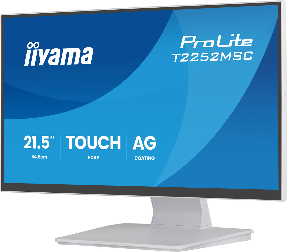 iiyama ProLite T2252MSC-W2AG Computerbildschirm 54,5 cm (21.4") 1920 x 1080 Pixel Full HD LCD Touchscreen Weiß