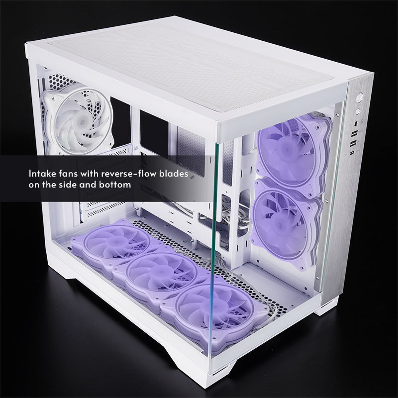 Chieftec Visio White GM-30W-TG-OP white Tempered Glass x 2