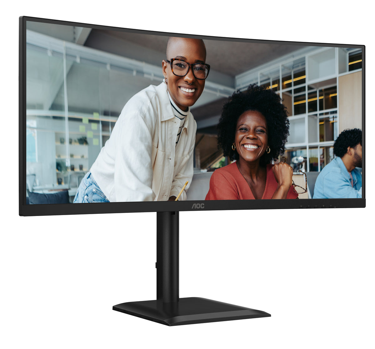 AOC CU34E4C Computerbildschirm 86,4 cm (34") 3440 x 1440 Pixel Schwarz
