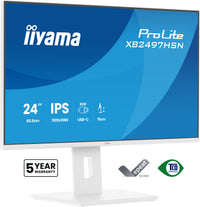 iiyama ProLite XB2497HSN-W1 Écran d'ordinateur 60,5 cm (23.8") 1920 x 1080 pixels Full HD LED Blanc