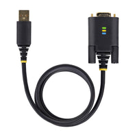 StarTech.com 2m USB Seriell Adapterkabel, USB-A auf DB9 RS232, FTDI, COM Retention, LED, wechselbare DB9 Schrauben und Muttern, ESD-Schutz, Windows, macOS und Linux