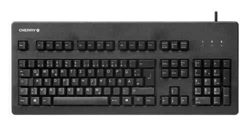 CHERRY G80-3000 Schwarze SWITCH Kabelgebundene Tastatur, Schwarz, USB/PS2 (QWERTZ - DE)