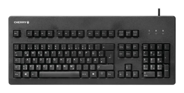 CHERRY G80-3000 Schwarze SWITCH Kabelgebundene Tastatur, Schwarz, USB/PS2 (QWERTZ - DE)
