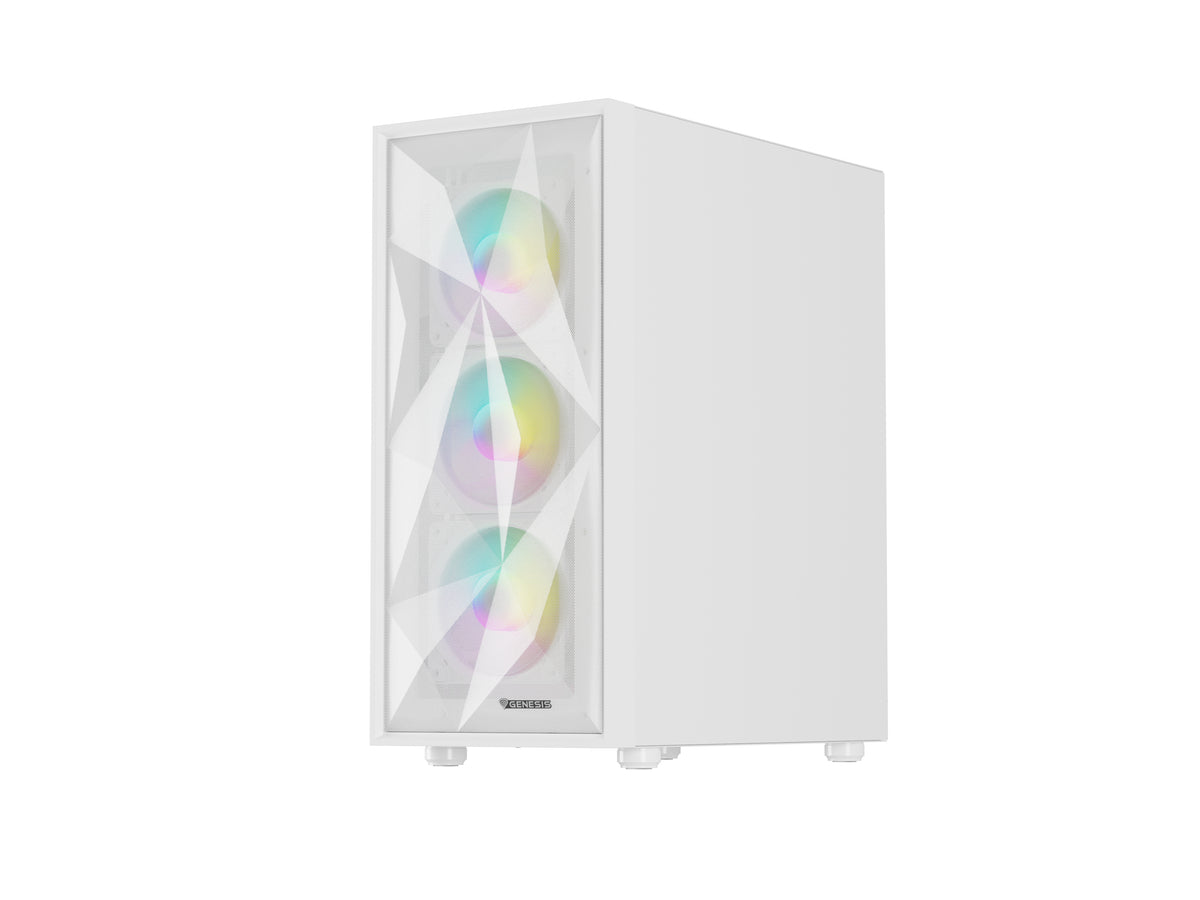 GENESIS Diaxid 605 ARGB Midi Tower Weiß