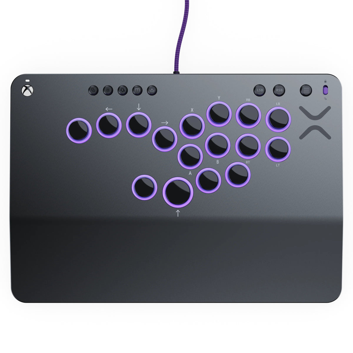 Turtle Beach Victrix Pro KO Leverless Fight Stick Controller Grau - offiziell von Capcom und PlayStation lizenziert für Xbox und PC, für Esports-Gaming