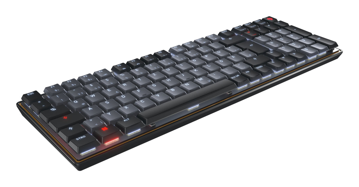 CHERRY KW 550 MX LP Tastatur Heimbüro USB + Bluetooth QZERTY US Englisch Schwarz