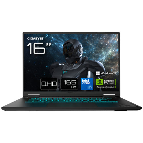 GIGABYTE Gaming A16 PRO -Laptop - 16“, 165Hz QHD, Intel Core 7 240H, RTX 5070 Ti GPU, 32GB LPDDR5X 5600MHz, 1TB Gen4 SSD, Win 11 Home, 2 Jahre Garantie, Dolby Atmos, A16 PRO DXHG4DECC4SH