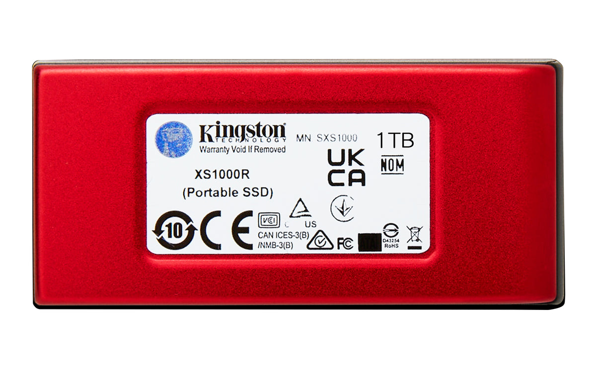 Kingston Technology 1TB Externe SSD XS1000 USB 3.2 Gen 2, Rot