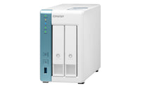 QNAP TS-231P3 NAS Tower Annapurna Labs Alpine AL-214 4 GB DDR3 0 TB QNAP QTS Türkis, Weiß