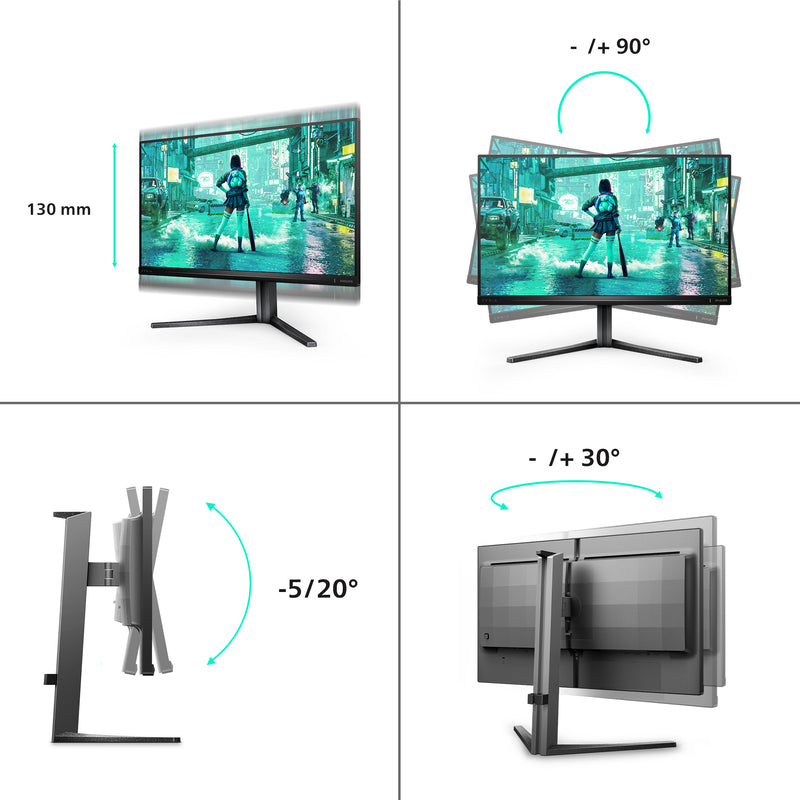 Philips Evnia 25M2N3200W/00 Computerbildschirm 62,2 cm (24.5") 1920 x 1080 Pixel Full HD LCD Grau