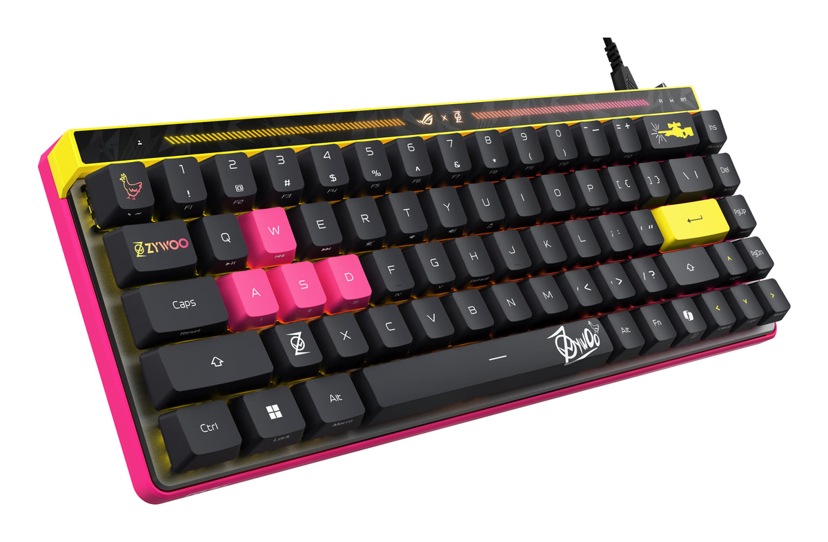 Clavier gaming ASUS ROG Falchion Ace HFX ZywOo Edition USB QWERTY US International noir
