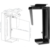 Techly ICA-CS 66 PC-Halterung PC-Halterung unter dem Schreibtisch Schwarz