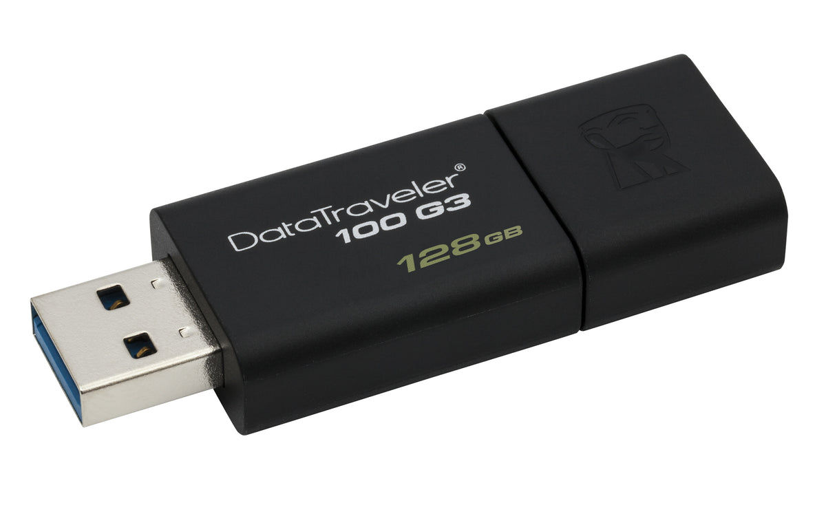 Kingston Technology DataTraveler 100 G3 USB-Stick 128 GB USB Typ-A 3.2 Gen 1 (3.1 Gen 1) Schwarz