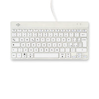 R-Go Tools Ergonomische Tastatur R-Go Compact Break, kompakte Tastatur mit Pausensoftware, QWERTY (IT), Kabelgebunden, Weiß