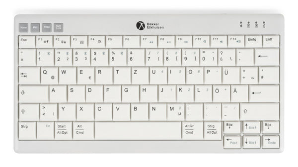 Tastiera BakkerElkhuizen UltraBoard 950 V2 USB + Bluetooth QWERTY inglese USA grigio scuro, grigio chiaro