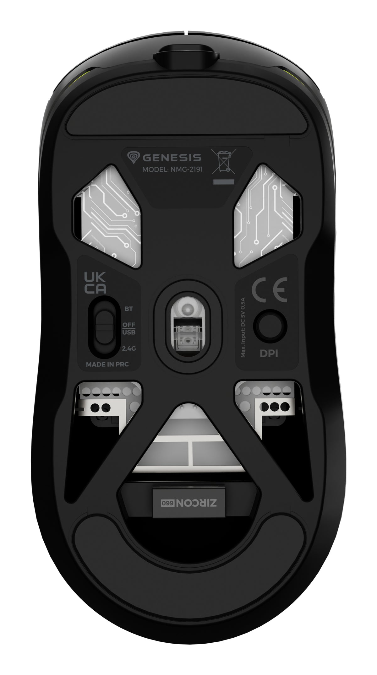 GENESIS Zircon 660 Maus Gaming rechts RF Wireless + Bluetooth + USB Type-A Optisch 12000 DPI