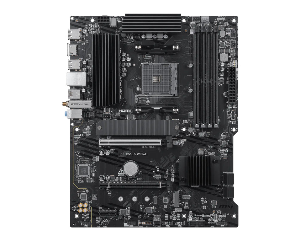 MSI PRO B550-S WIFI6E Motherboard AMD B550 Sockel AM4 ATX