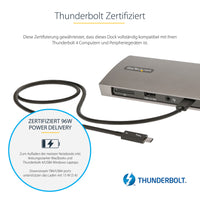 StarTech.com Thunderbolt 4 Docking station, 96W PD, Einzelner 8K/Dual 4K 60Hz Monitor, 3xTB4/USB4 und 4xUSB-A Hub, SD/GbE, Thunderbolt 4/3 und USB4 kompatibel, K-Slot, 0.8m Kabel