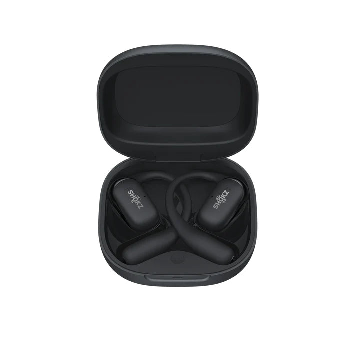SHOKZ OpenFit 2+ Écouteurs sans fil, contours d'oreille, appels/musique intra-auriculaires Bluetooth Noir