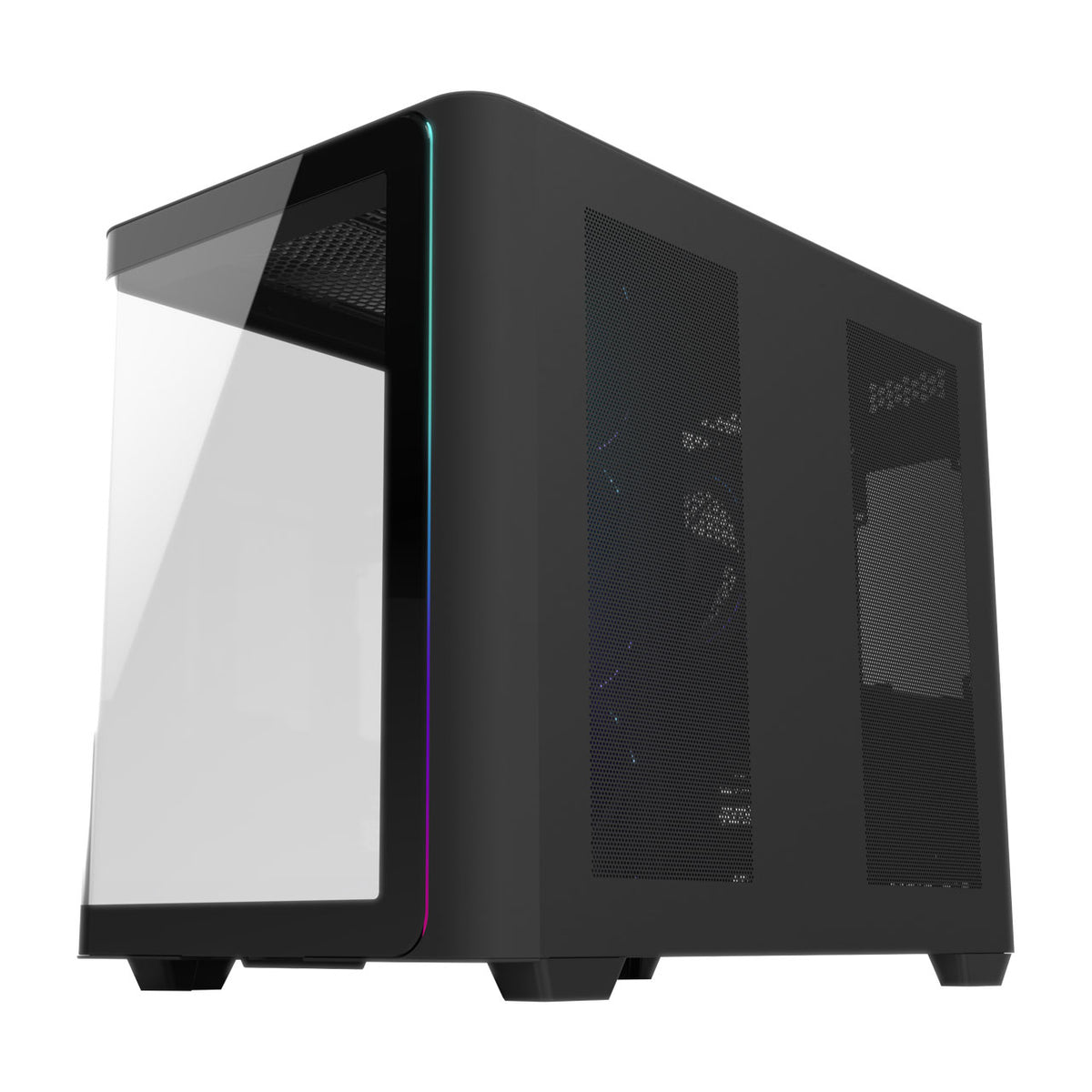 FSP M580-BP Plus Gehäuse Midi Tower mITX, mATX Schwarz ARGB