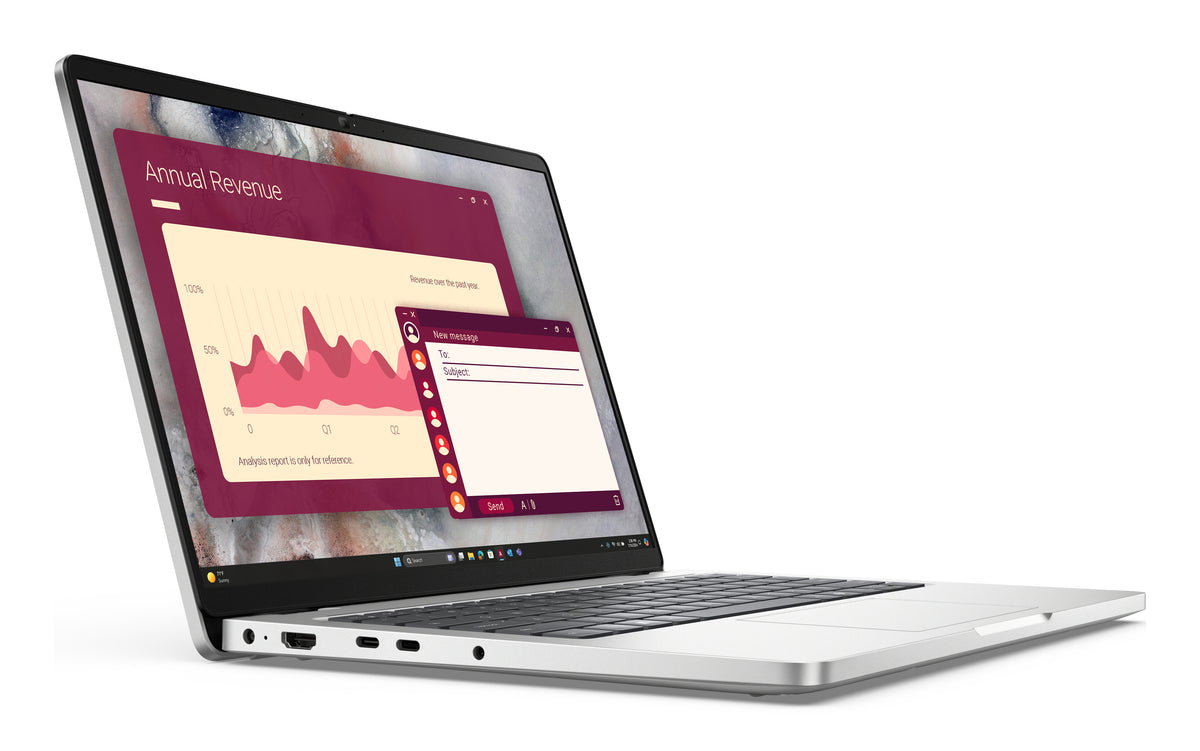 DELL Pro 14 PC14250 Intel Core Ultra 7 255U Laptop 35,6 cm (14") Full HD+ 16 GB DDR5-SDRAM 512 GB SSD Wi-Fi 6E (802.11ax) Windows 11 Pro Deutsch Platin