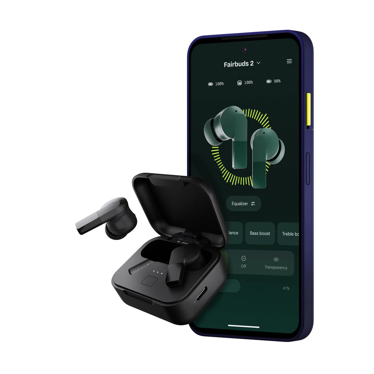 Fairphone Fairbuds 2 Kopfhörer Kabellos im Ohr Anrufe/Musik/Sport/Alltag Bluetooth Schwarz