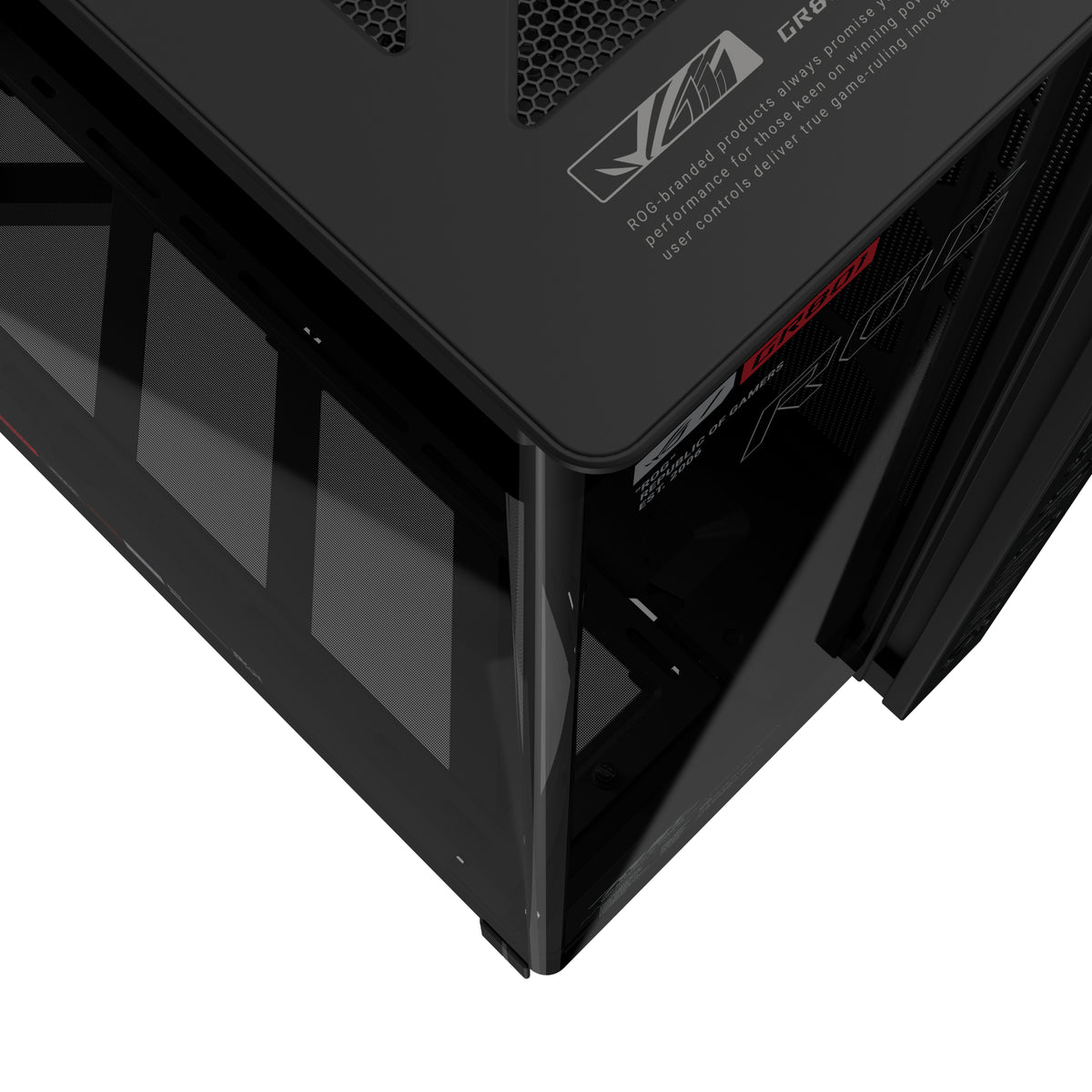 ASUS ROG CRONOX GR801 CURVE TG ARGB BLACK Midi Tower Schwarz