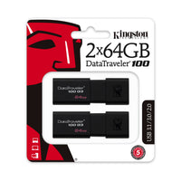 Kingston Technology DataTraveler 100 G3 USB-Stick 64 GB USB Typ-A 3.2 Gen 1 (3.1 Gen 1) Schwarz