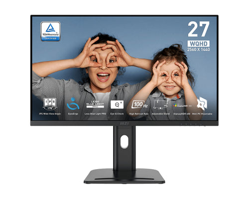 MSI Pro MP273QPDE E2 Computerbildschirm 68,6 cm (27") 2560 x 1440 Pixel Wide Quad HD LCD Schwarz
