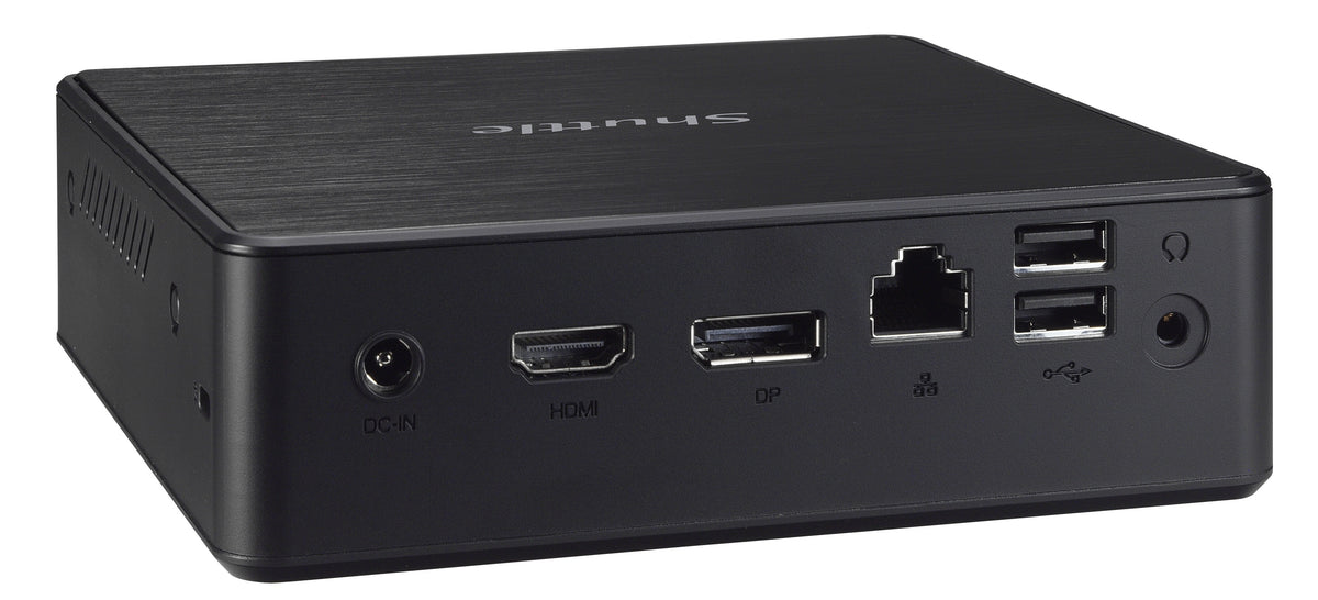 Shuttle Nano PC NC10U5 , Intel i5-8265U, 1x HDMI, 1x DP, 1x 2.5" bay, 1x M.2, 1x LAN, 1x COM, Wifi, 24/7 Dauerbetrieb, inkl. VESA & Stand