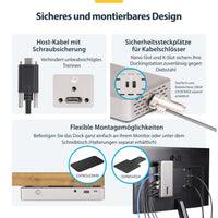 StarTech.com USB-C-Dockingstation(USB4), Dreifach 4K60Hz-Monitore DisplayPort oder HDMI, 100W Laptop-Ladung, 2,5GbE, Notebook Dock, Thunderbolt 4, Nicht für macOS, Treiberlos