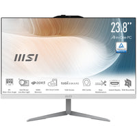 MSI Modern AM242 1M-2222EU Intel Core 3 100U 60,5 cm (23.8") 1920 x 1080 Pixel All-in-One-PC 8 GB DDR5-SDRAM 512 GB SSD Windows 11 Pro Wi-Fi 6E (802.11ax) Schwarz
