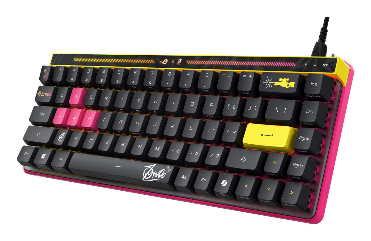Clavier gaming ASUS ROG Falchion Ace HFX ZywOo Edition USB QWERTY US International noir