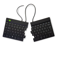 R-Go Tools Ergonomische Tastatur R-Go Split Break v2 mit Pausensoftware, geteilte Tastatur, QWERTY (IT), verkabelt, schwarz