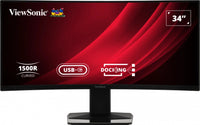 Viewsonic Display VG3419C Computerbildschirm 86,4 cm (34") 3440 x 1440 Pixel UltraWide Quad HD LED Schwarz