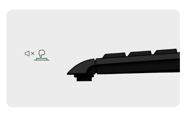 KeySonic KSK-5211ELU (DE) Mini Tastatur, Hintergrundbeleuchtung, Touchpad, schwarz