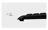 KeySonic KSK-5211ELU (DE) Mini Tastatur, Hintergrundbeleuchtung, Touchpad, schwarz