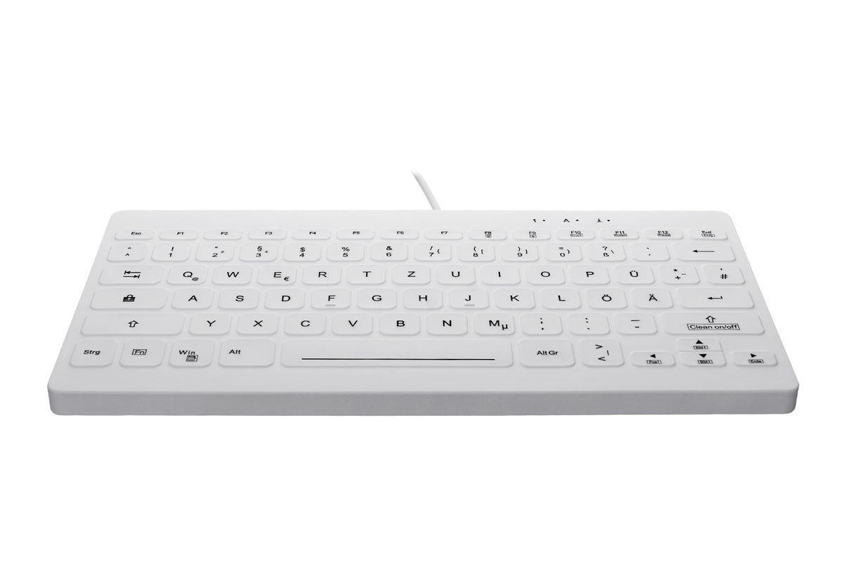 Contour Design Active Key Contour QuickClean Medizinische Tastatur Abnehmbare Abdeckung Mini Kabelgebunden Weiß DE C4112