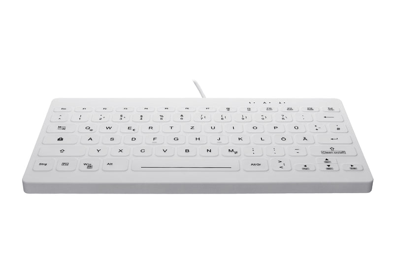 Contour Design Active Key Contour QuickClean Medizinische Tastatur Abnehmbare Abdeckung Mini Kabelgebunden Weiß DE C4112