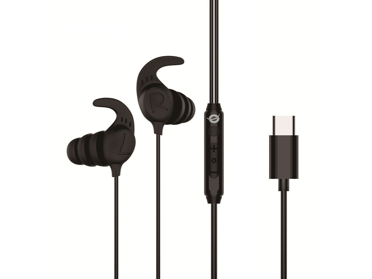 Conceptronic BRENDAN05B USB-C Ergonomisches In-Ear-Headset