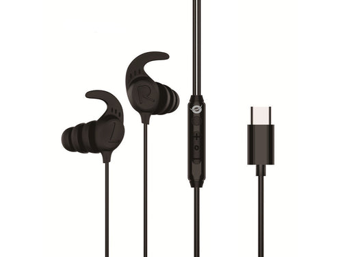 Conceptronic BRENDAN05B USB-C Ergonomisches In-Ear-Headset