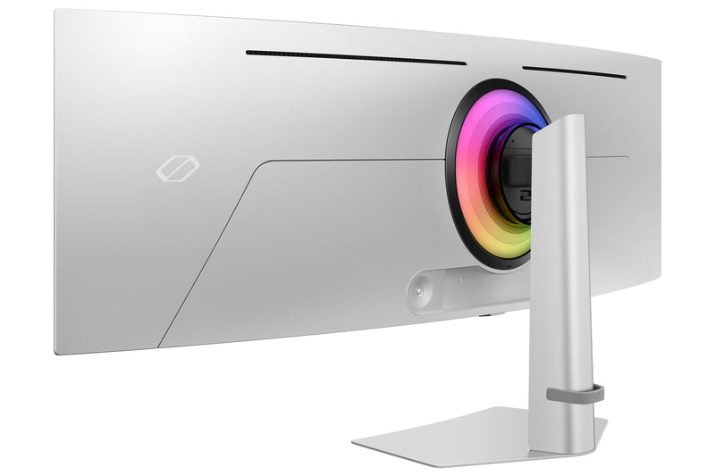 Samsung G93SC Computerbildschirm 124,5 cm (49") 5120 x 1440 Pixel Dual QHD OLED Silber