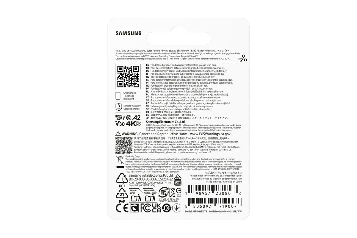 Samsung T9 microSDXC™ UHS-I Speicherkarte - 512 GB mit USB-Kartenleser ‎ ‎